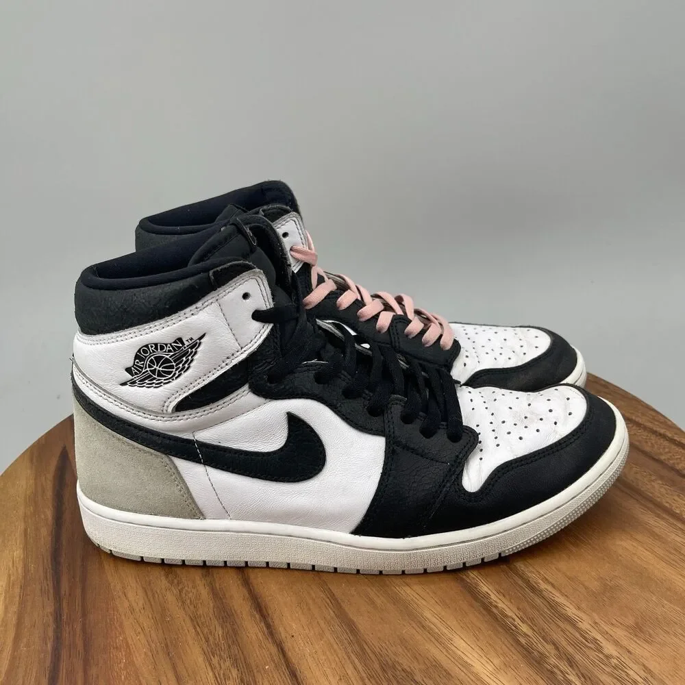 Nike Air Jordan 1 Retro High Shoes Mens Size 12 White Black Retro Sneakers